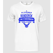 Pólómánia A legjobb rendőrök októberben születnek - Férfi Alap póló férfi póló