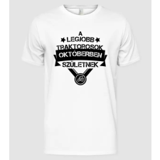 Pólómánia A legjobb traktorosok októberben születnek - Férfi Alap póló férfi póló