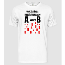 Pólómánia A vagy B - Férfi Alap póló férfi póló