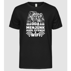 Pólómánia Ahol gyenge a wifi - Férfi Alap póló