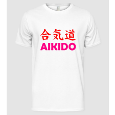 Pólómánia aikido-horizontal-kanji - Férfi Alap póló férfi póló