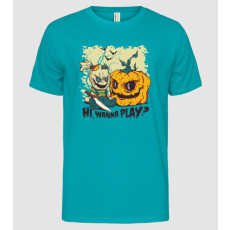 Pólómánia Akarsz játszani? Halloween - Férfi Alap póló