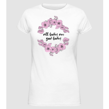 Pólómánia All bodies are good bodies floral - Női Alap póló női póló