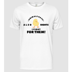 Pólómánia Animals also have rights - Férfi Alap póló