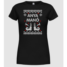 Pólómánia Anya Manó ugly sweater - Női Kerek nyakú Póló női póló