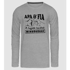 Pólómánia Apa fia - Férfi Hosszúujjú Póló férfi póló