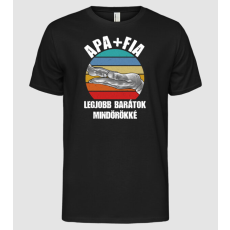 Pólómánia Apa + Fia - Legjobb barátok mindörökké light - Férfi Alap póló