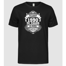 Pólómánia Awesome being of 30 years 1990 OKTÓBER - Férfi Alap póló férfi póló