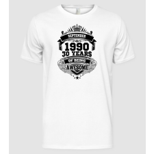 Pólómánia Awesome being of 30 years 1990 SZEPTEMBER - Férfi Alap póló férfi póló