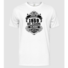 Pólómánia Awesome being of 60 years 1959 JÚLIUS - Férfi Alap póló
