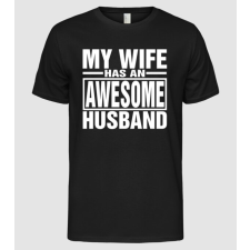 Pólómánia Awesome husband - Férfi Alap póló férfi póló