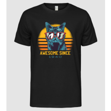 Pólómánia Awesome since 1940 Cat Cicás póló - Férfi Alap póló férfi póló