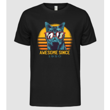 Pólómánia Awesome since 1950 Cat Cicás póló - Férfi Alap póló férfi póló