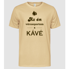 Pólómánia Az én vércsoportom a kávé - Férfi Alap póló férfi póló