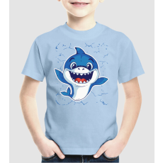 Pólómánia Baby Shark Cuki Cápás póló - Uniszex Gyerek Póló