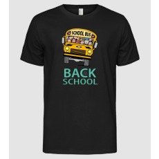 Pólómánia Back to school bus - Férfi Alap póló