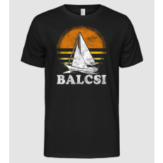 Pólómánia Balcsi retro vitorlás - Férfi Alap póló
