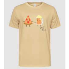 Pólómánia Best Buds - Pizza + Beer - Férfi Alap póló férfi póló
