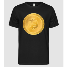 Pólómánia Bitcoin Arany érme - Férfi Alap póló férfi póló