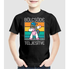 Pólómánia Bölcsöde teljesítve unikornis - Uniszex Gyerek Póló gyerek póló