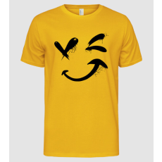 Pólómánia Boldog Emoji Nevetés - Férfi Alap póló
