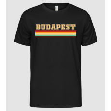 Pólómánia Budapest csíkok - Férfi Alap póló