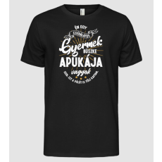 Pólómánia Büszke apuka világos_egy gyermek - Férfi Alap póló