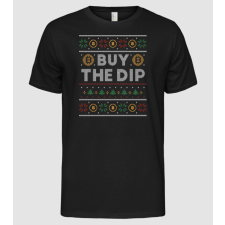 Pólómánia Buy the Dip Bitcoin Ugly Sweater - Férfi Alap póló férfi póló