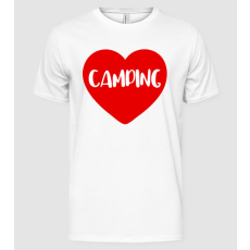 Pólómánia Camping heart - Férfi Alap póló