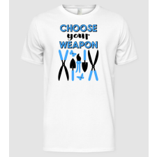 Pólómánia Choose your weapon - Férfi Alap póló férfi póló