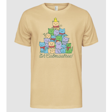 Pólómánia Cica Karácsonyfa - Férfi Alap póló férfi póló