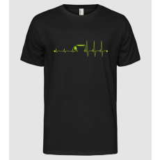 Pólómánia Coffee heartbeat - Férfi Alap póló