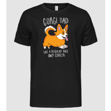 Pólómánia Corgi Apa - Férfi Alap póló