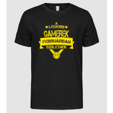 Pólómánia Csillagos legjobb szülinapos gamerek FEBRUÁR - Férfi Alap póló férfi póló