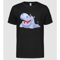 Pólómánia Cute Hippo - Férfi Alap póló