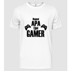 Pólómánia Dad by day magyar - Férfi Alap póló