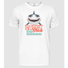 Pólómánia Daddy shark - Férfi Alap póló férfi póló