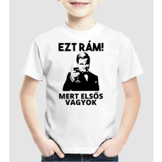 Pólómánia Di Caprio ezt rám mert elsős vagyok - Uniszex Gyerek Póló