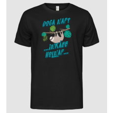 Pólómánia Doga nap lajhár - Férfi Alap póló