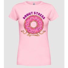 Pólómánia Donut Stress Fánk - Női Kerek nyakú Póló női póló