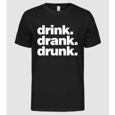Pólómánia drink drank drunk2 - Férfi Alap póló
