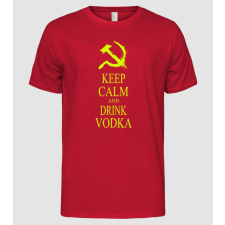 Pólómánia DRINK VODKA - Férfi Alap póló férfi póló