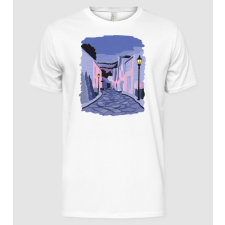 Pólómánia Éjszakai utcai kép - Férfi Alap póló férfi póló