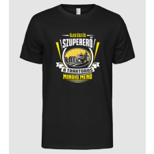 Pólómánia Élesz ész és szuper erő...traktoros - Férfi Alap póló férfi póló