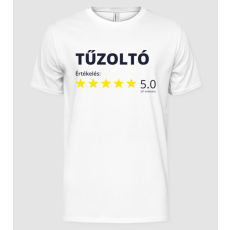 Pólómánia Értékelés 5 csillag - TŰZOLTÓ - Férfi Alap póló
