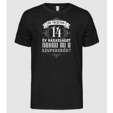 Pólómánia Évforduló túlélő 14 év - Férfi Alap póló férfi póló