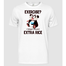 Pólómánia Exercise panda  - Férfi Alap póló férfi póló