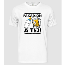 Pólómánia Fakadjon a tej (fekete) - Férfi Alap póló férfi póló