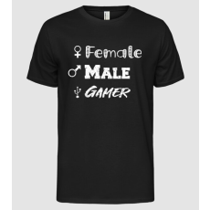 Pólómánia Female Male Gamer - Férfi Alap póló