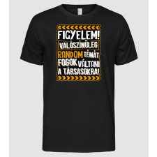 Pólómánia Figyelem társasjáték fan - Férfi Alap póló férfi póló